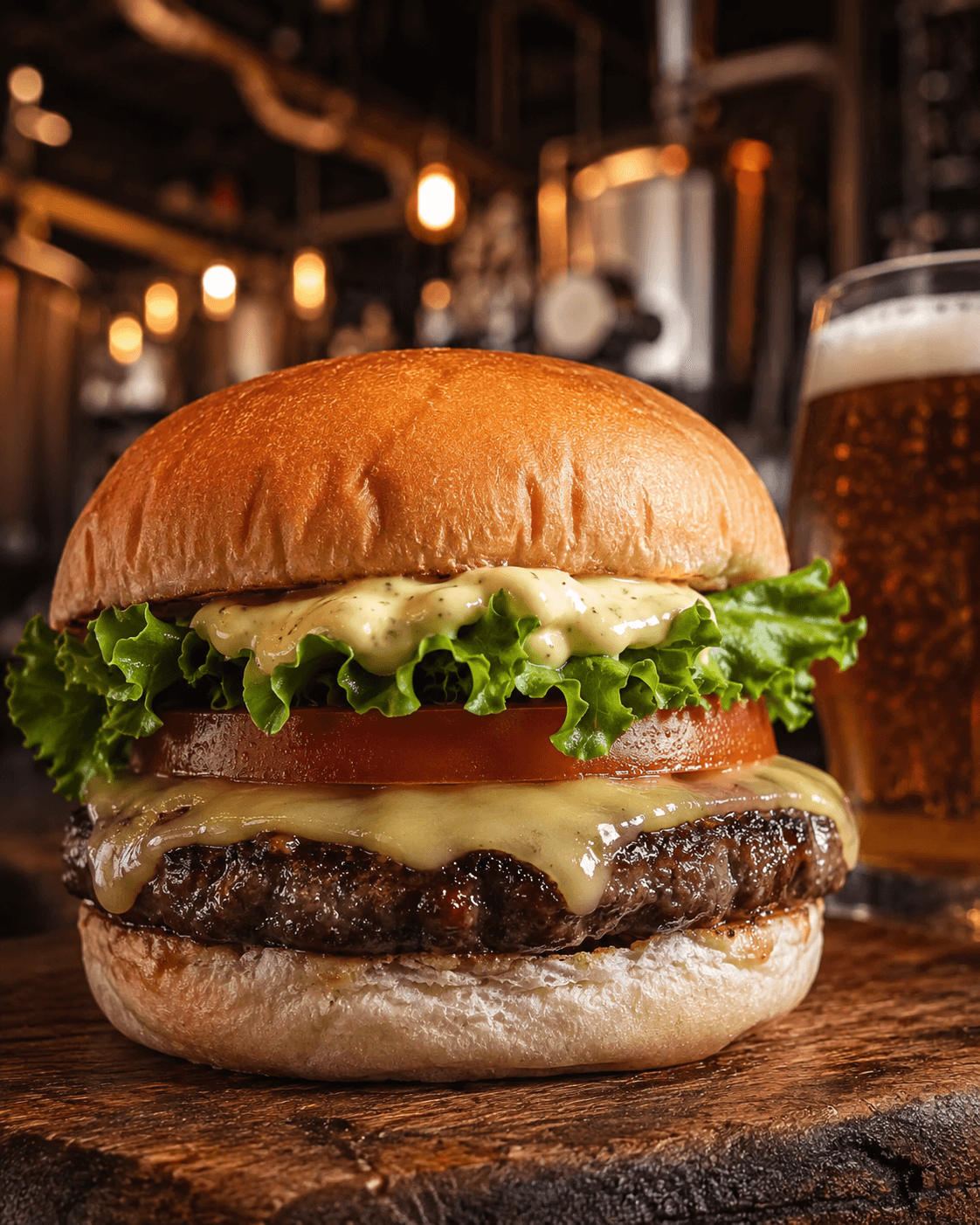 Hambúrguer bovino da BRASSA BREWING